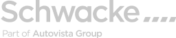 Das Bild zeigt das Schwacke-Logo, ein bekanntes Unternehmen im Bereich der Fahrzeugbewertung und -analyse. Unter dem Logo steht der Slogan „Part of Autovista Group“, was darauf hinweist, dass Schwacke Teil der Autovista Group ist. Das Logo ist in einer klaren, modernen Schriftart gehalten und vermittelt eine professionelle Ausstrahlung im Bereich der Fahrzeugbewertung und -marktanalyse.